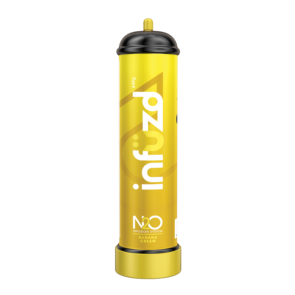 Infzd Banana Cream - 640g Nitrous Oxide Cylinder Infuzd Nitrous Infzd Banana Cream - 640g Nitrous Oxide Cylinder Infuzd Nitrous